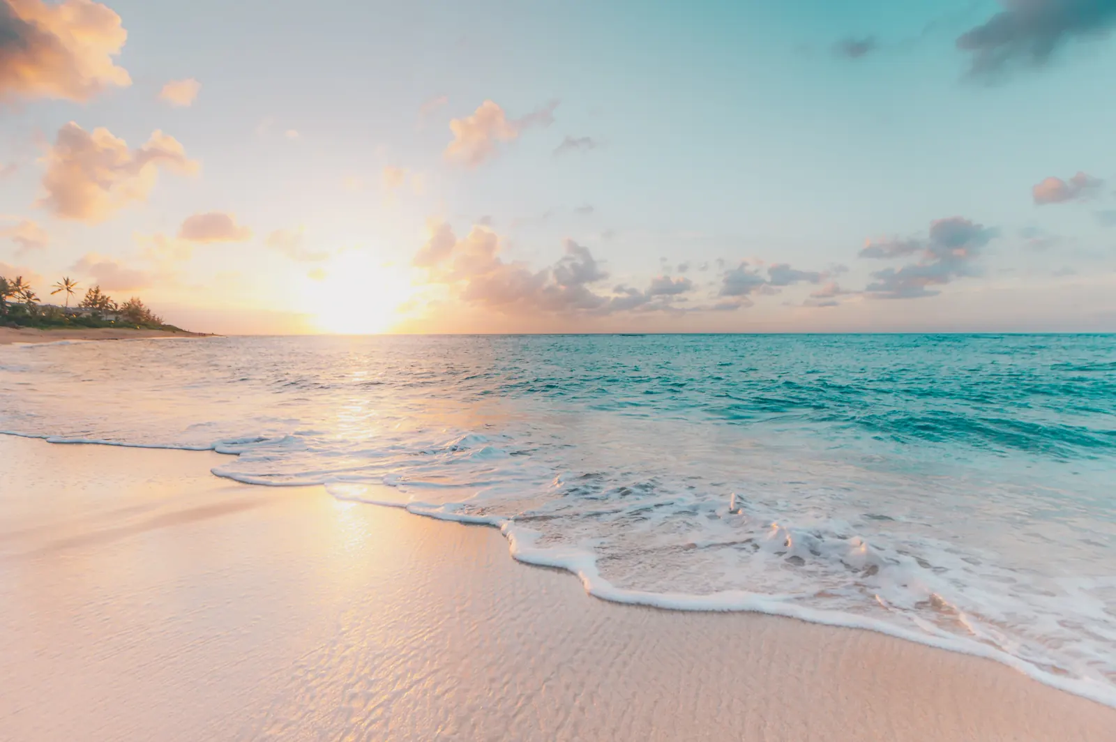 Vice City Beach and Ocean Sunset